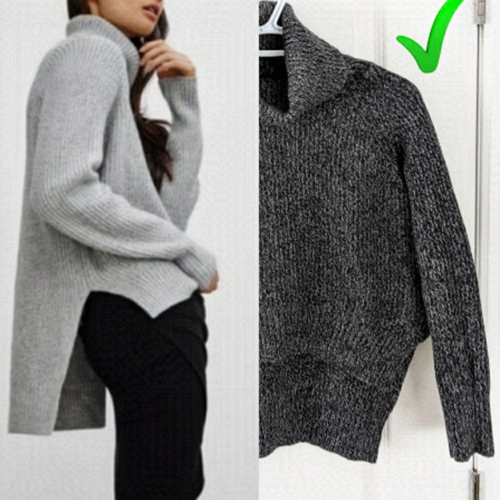 ARITZIA Wilfred Lin wool sweater in heather Grey Small @Z